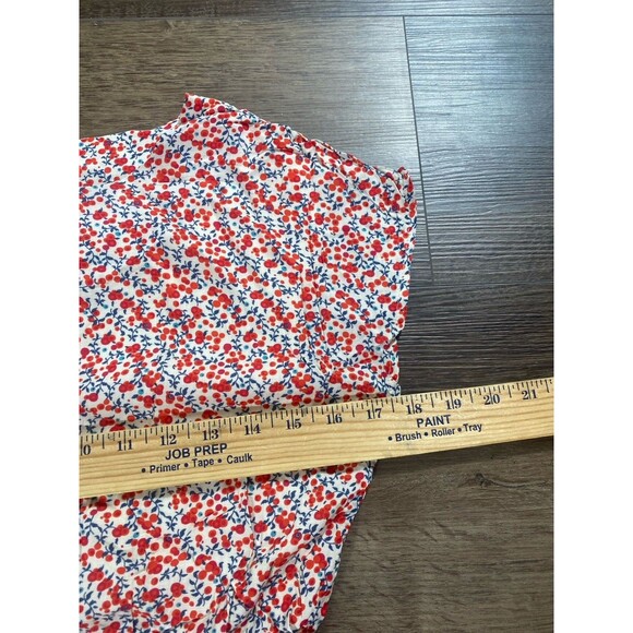 MILK Red Floral Ditsy Rayon Dress Women’s Size Xs - Picture 5 of 7
